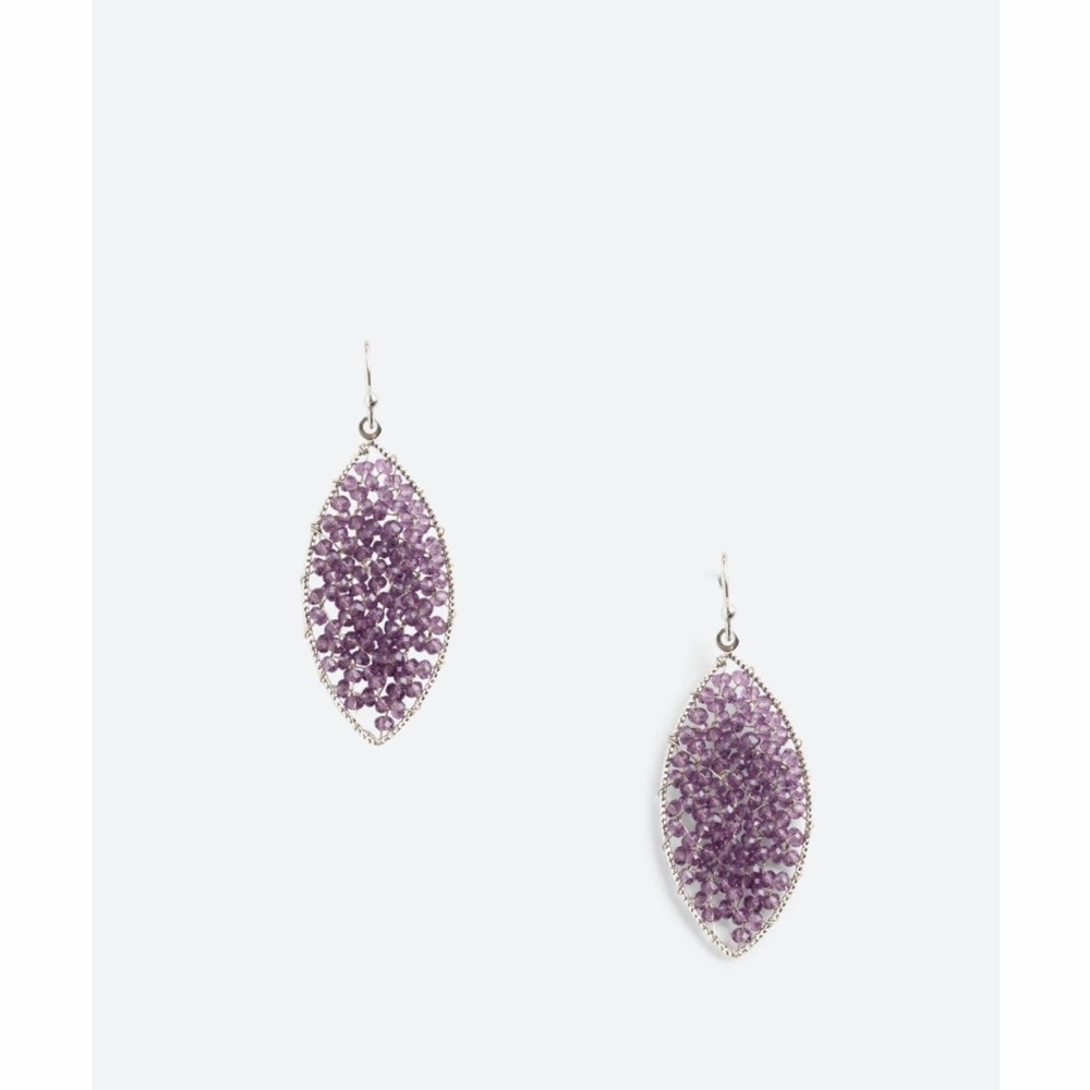 Beaded wire earrings